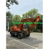 Excavadora de ruedas DOOSAN DW150-7 Excavadora de ruedas usada original de 15 toneladas de Corea a la venta