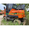 Excavadora de ruedas DOOSAN DX60W Mini excavadora de ruedas usada original de 6 toneladas de Corea a la venta