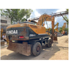 Excavadora de ruedas Hyundai RW210-9r de 20 toneladas, excavadora de orugas de ruedas pesada usada original de Corea para la venta