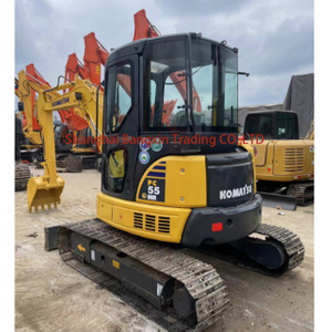 Excavadora Komatsu Pc55 5 toneladas de miniexcavadora usada en buenas condiciones originales de Japón