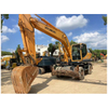 Excavadora de ruedas Hyundai RW210-9r de 20 toneladas, excavadora de orugas de ruedas pesada usada original de Corea para la venta