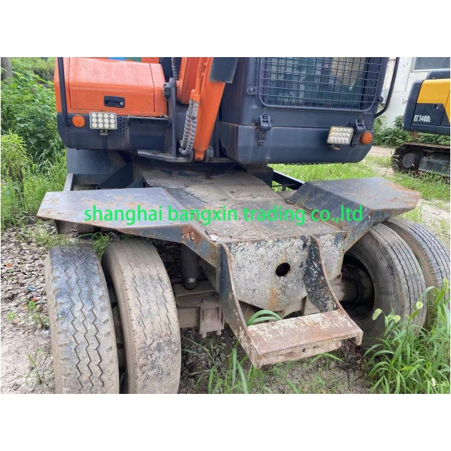 used mini excavator doosan wheel excavator dw60 manufacturer Miniexcavadora usada, excavadora de ruedas Doosan dw60, fabricante