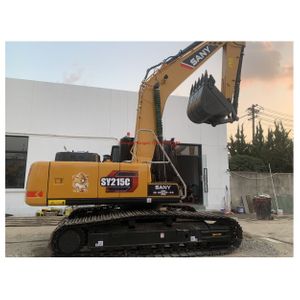 Excavadora SANY SY215C de 21 toneladas, excavadora de orugas pesada usada de fabricación china original a la venta