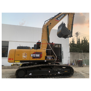 Excavadora SANY SY215C de 21 toneladas, excavadora de orugas pesada usada de fabricación china original a la venta