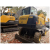 Excavadora de ruedas Hyundai DW60 de 6 toneladas, MINI excavadora de ruedas usada hecha en Corea original a la venta