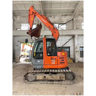 Excavadora Hitachi zx75us de 7 toneladas, miniexcavadora usada original EPA/CE de Japón para la venta