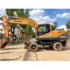 Excavadora de ruedas Hyundai RW210-9r de 20 toneladas, excavadora de orugas de ruedas pesada usada original de Corea para la venta